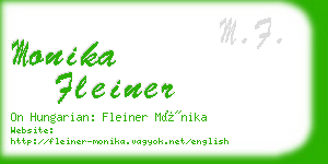 monika fleiner business card